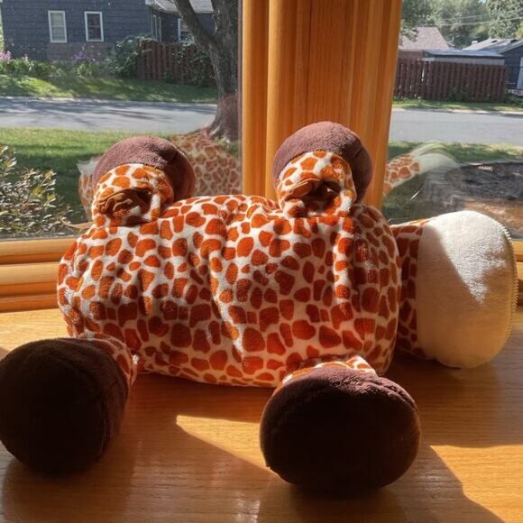 Sky Giraffe Stuffins Plush Pillow & Stuffed Animal Combo 21" Zippered Storage - Picture 12 of 13